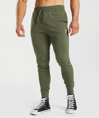 Gymshark Crest Muške Jogger Hlače Maslinasto Zelene | HR 2986LIS